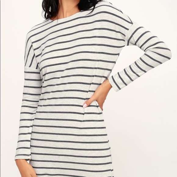 SOLD!Billabong NWT striped long sleeve shirt dress - Picture 2 of 8